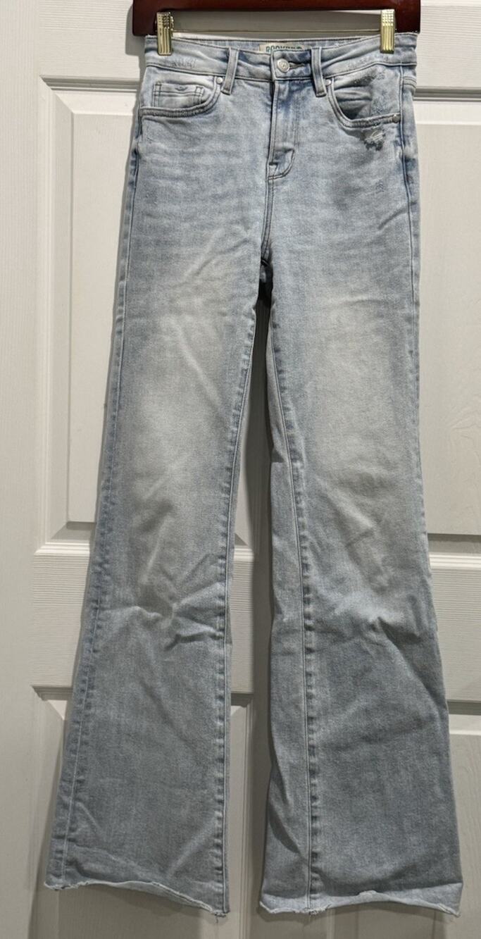 Rockin C Light Blue Jeans Womens Size 25 Bootcut Flare Western Cowgirl Denim